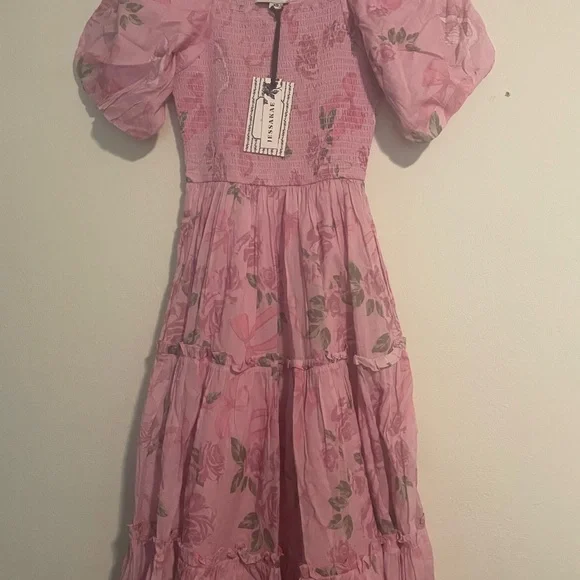 Jessakae Delilah Pink Smocked Dress - Picture 2 of 8